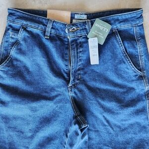 LL Bean Womens Classic Fit Wide Leg Brand New Jeans 10Reg